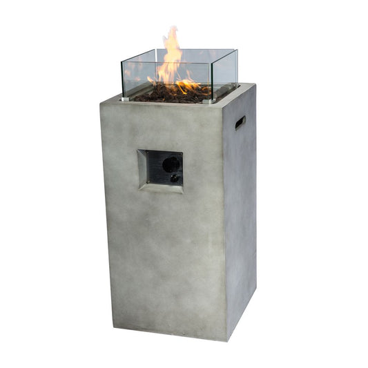 Outdoor Garden Small Gas Fire Pit Column