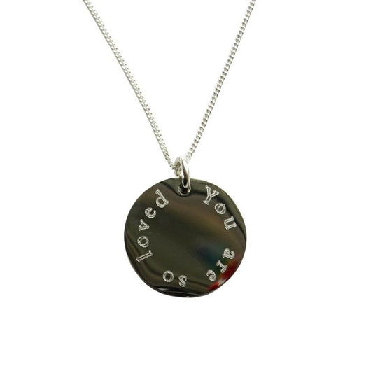 Edge Engraved Necklace -