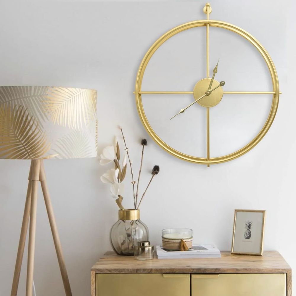 Wall Clock Gold 52 cm Iron