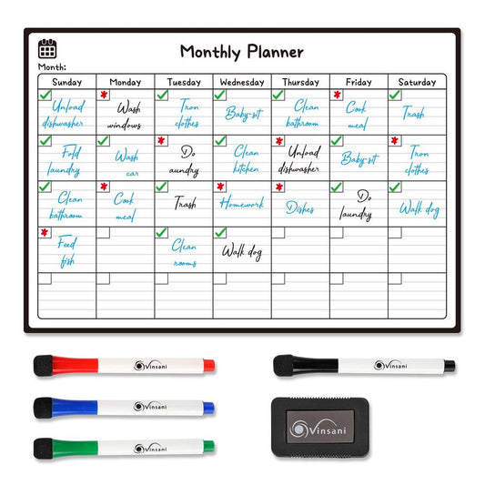 Monthly Magnetic Memo Notes Whiteboard