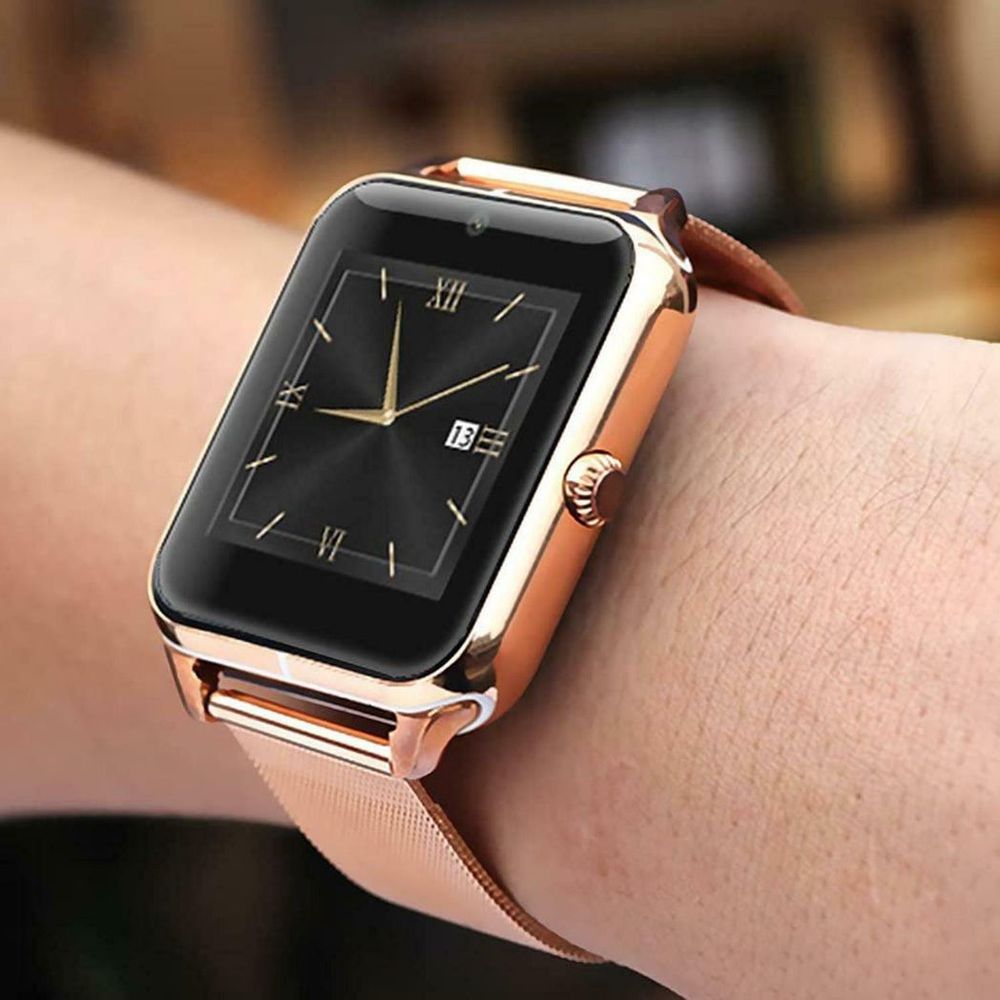 Aquarius GT08 Bluetooth Milanese Strap Smartwatch Compatible With Android