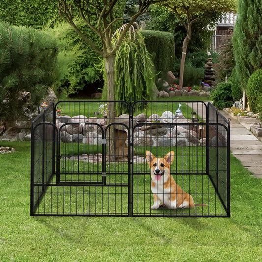 4 Sizes Pet Playpen Dog Rabbit Puppy Cage Folding Run Fence Metal Hutch