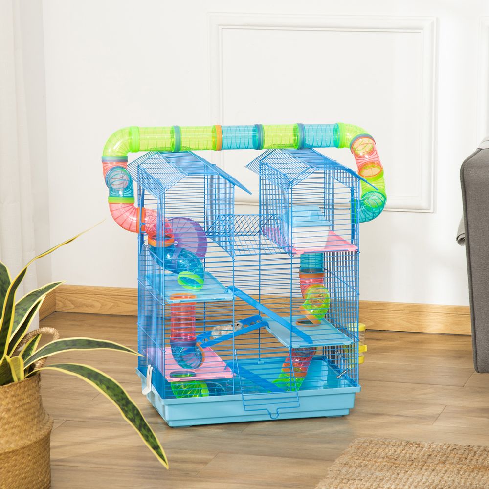 5 Tiers Hamster Cage Animal Travel Carrier Habitat