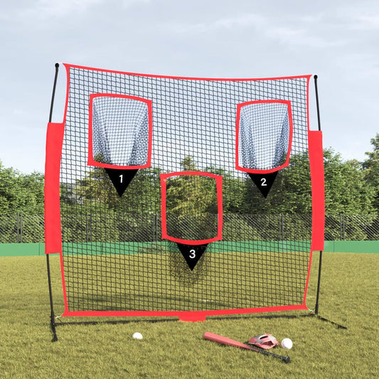 Portable Baseball Net Black