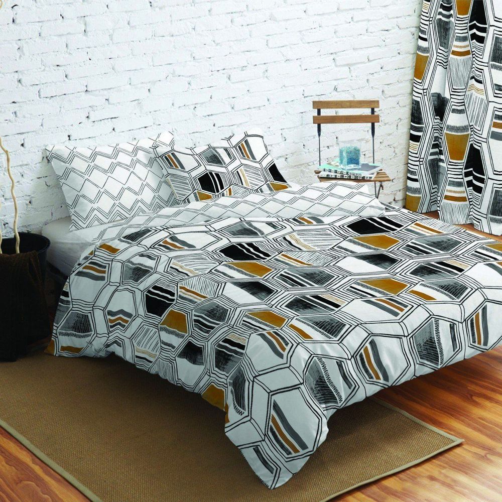 Opus 100% Soft Cotton Duvet Cover Set - Kasha Multi