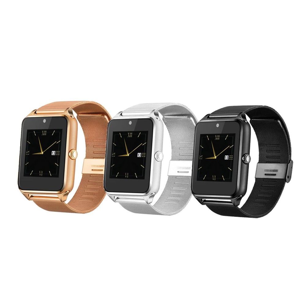 Aquarius GT08 Bluetooth Milanese Strap Smartwatch Compatible With Android