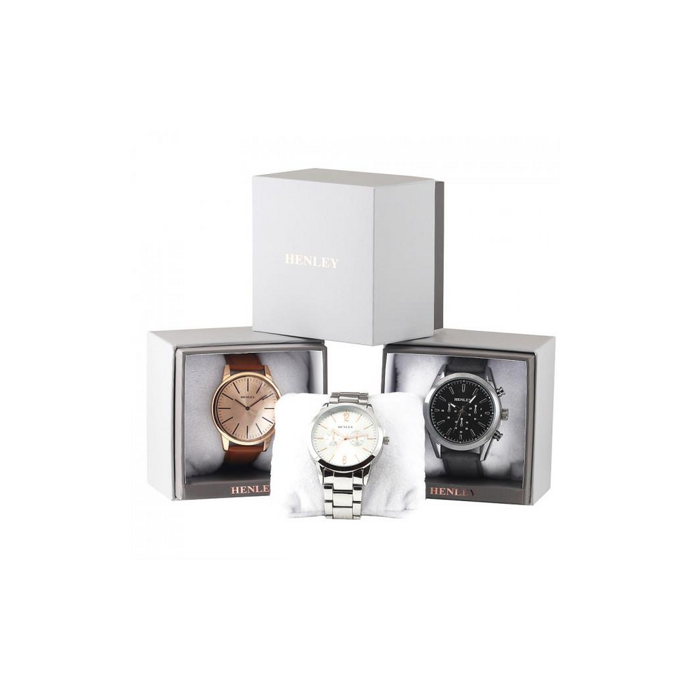 Henley Ladies Sports Silver Dial Rubber Strap Watch H06175 Available Multiple Colour - Memoriex