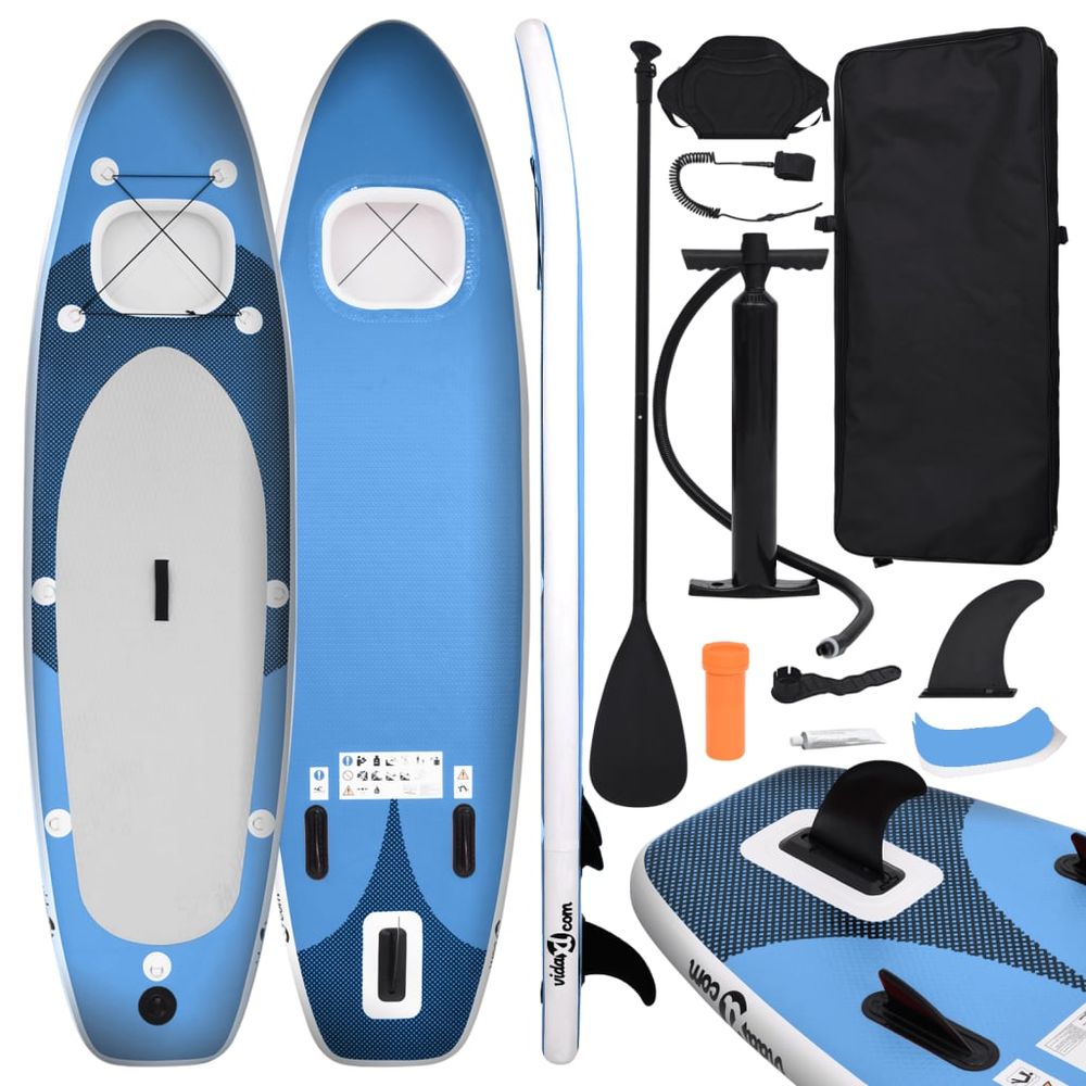 Paddle Board Set Sea Blue 360x81x10 cm