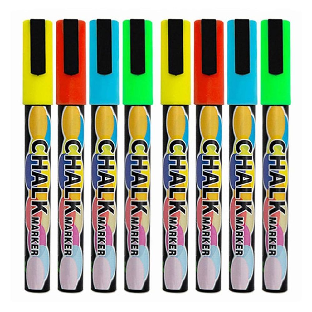 Doodle Vibrant Colours Liquid Chalk Pens for Writes On Whiteboards & Chalkboards